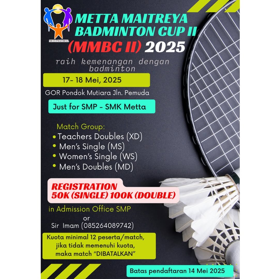 Opening Metta Maitreya Badminton Cup II (MMBC II) 2025!!!